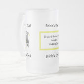 花嫁のパパのガラスビールのジョッキのテンプレート フロストグラスビールジョッキ (正面左)