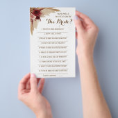 花嫁のパンパスゲームカードをどれくらい知っているか チラシ (ハンドル)