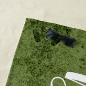 花嫁のパーソナライズされたブライズスクリプト 白 ビーチタオル (インサイチュ)