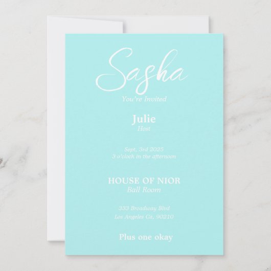 花嫁のパーティーファッション ディーバ マガジン 招待状 (裏面)