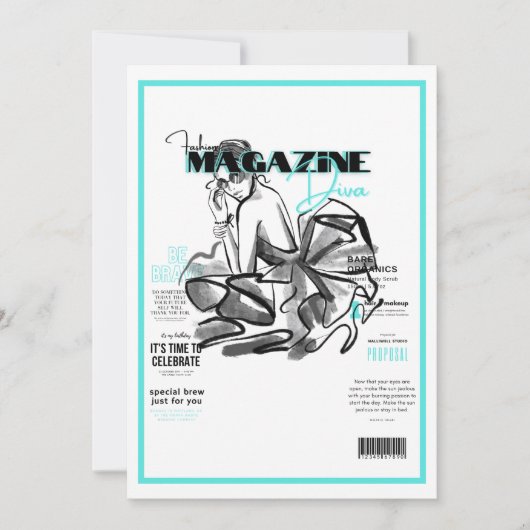 花嫁のパーティーファッション ディーバ マガジン 招待状 (正面)