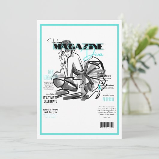 花嫁のパーティーファッション ディーバ マガジン 招待状 (スタンド正面)