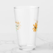 花嫁のパーティー名 日付 場所 ヒマワリを追加 タンブラーグラス (右)