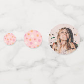 花嫁のパーティー装飾 恋に酔って 花嫁の写真 コンフェッティ (正面)