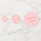 花嫁のパーティー装飾 恋に酔って 花嫁の写真 コンフェッティ (裏面)