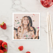 花嫁のパーティー顔写真 スタンダードカクテルナプキン (インサイチュ)