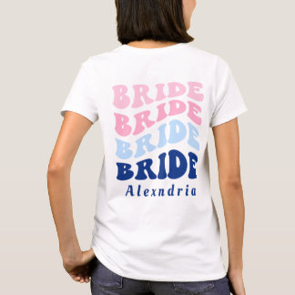 花嫁のパーティー ビーチ バック デザイン Tシャツ
