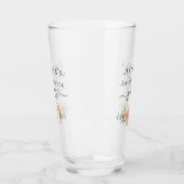 花嫁のパーティー ローズゴールド フローラル ユーカリ タンブラーグラス (左)