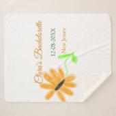 花嫁のパーティー 名称 日付 場所 ヒマワリを追加 シェルパブランケット (正面(横))