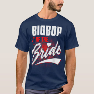 花嫁のビグボップウェディングパーティマッチングブライダルパート Tシャツ