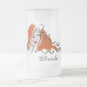 花嫁のビールのジョッキ フロストグラスビールジョッキ (中央)