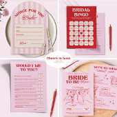 花嫁のピンクウィークエンドパーティー招待状 招待状