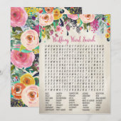 花嫁のフラワーパーティー ワードサーチゲーム (正面/裏面)