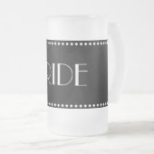 花嫁のフロステッド·マグ フロストグラスビールジョッキ (正面右)