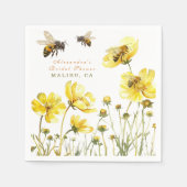 花嫁のフローラシャワー スタンダードカクテルナプキン (正面)