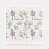 花嫁のブライズシャワー スタンダードランチョンナプキン (正面)
