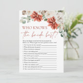 花嫁のブライダルゲームを知っている赤最高の冬 招待状 (スタンド正面)