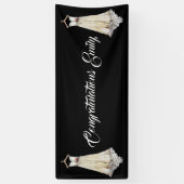 花嫁のブライダルシャワーのウェディングドレスのパーティーはカスタマイズ 横断幕 (縦)