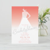 花嫁のブライダルシャワーへの招待 招待状 (スタンド正面)