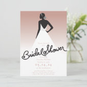 花嫁のブライダルシャワーへの招待 招待状 (スタンド正面)