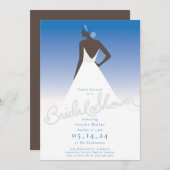 花嫁のブライダルシャワーへの招待 招待状 (正面/裏面)