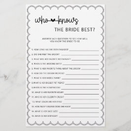 花嫁のブライダルシャワーを知るミニマル最高の チラシ