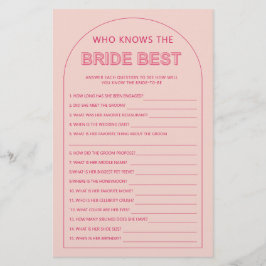 花嫁のブライダルシャワーを知るミニマル最高の チラシ