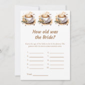 花嫁のブライダルシャワーカード 招待状 (正面)