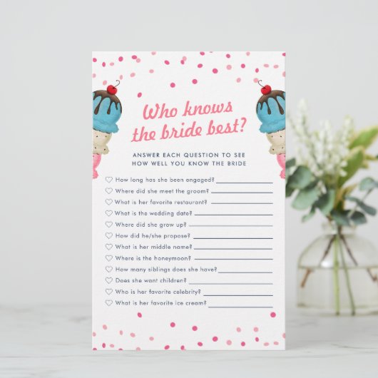 花嫁のブライダルシャワーゲーム最高のを知っている人 (スタンド正面)