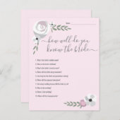 花嫁のブライダルシャワーゲーム 案内ポストカード (正面/裏面)