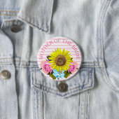 花嫁のブライダルシャワーボタンの母 缶バッジ (インサイチュ)