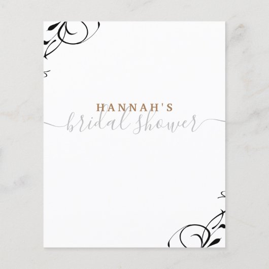 花嫁のブライダルシャワー (裏面)