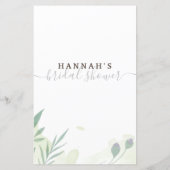 花嫁のブライダルシャワー (裏面)