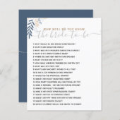 花嫁のブライダルシャワー (正面/裏面)