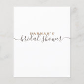 花嫁のブライダルシャワー (裏面)
