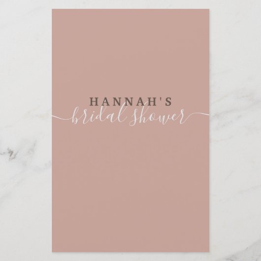 花嫁のブライダルシャワー (裏面)