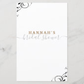 花嫁のブライダルシャワー (裏面)