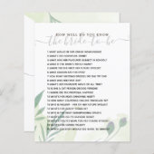 花嫁のブライダルシャワー (正面/裏面)