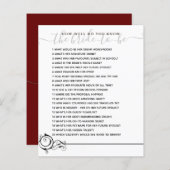 花嫁のブライダルシャワー (正面/裏面)