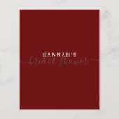 花嫁のブライダルシャワー (裏面)