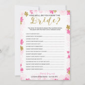 花嫁のブライダルシャワー 招待状 (正面)