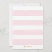 花嫁のブランチのシャワーの招待状の赤面および金ゴールド 招待状 (裏面)