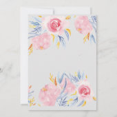 花嫁のブランチの招待状のウェディングシャワーの招待 招待状 (裏面)