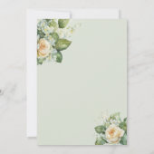 花嫁のブランチパーティー　シャンパンと花 招待状 (裏面)