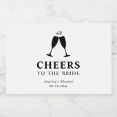 花嫁のブランチ＆バブル ブライズシャワー スパークリングワインラベル (シングルラベル)