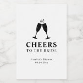 花嫁のブランチ＆バブル ブライズシャワー ワインラベル (シングルラベル)