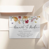 花嫁のブランチ ワイルドフラワー シャワー 招待状