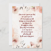 花嫁のブレッシング招待状 招待状 (裏面)