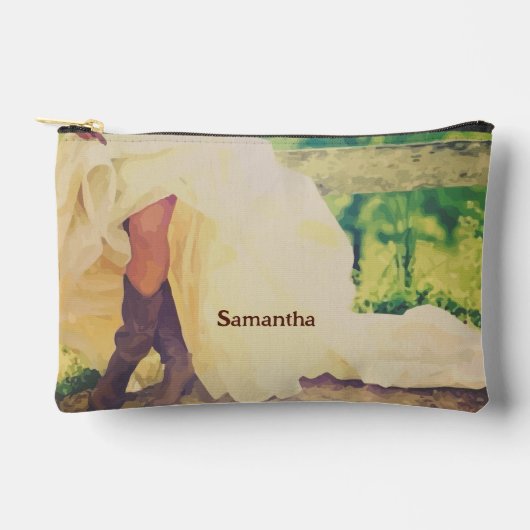 花嫁のブーツ アクセサリーポーチ (正面)