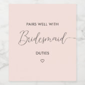 花嫁のプロポーザル書とペア ワインラベル (シングルラベル)